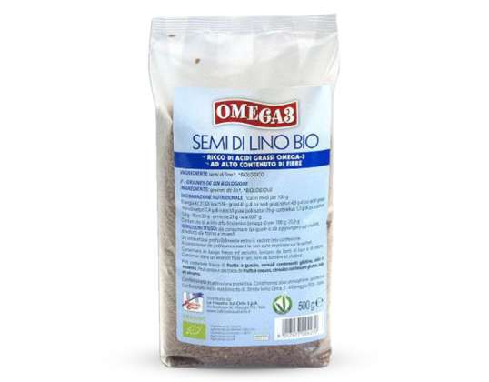 OMEGA FLAX SEEDS 500G WINDOW