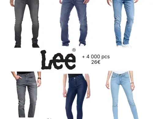 Lee Jeans: More than 4000 pieces at a price of only €26 per piece!