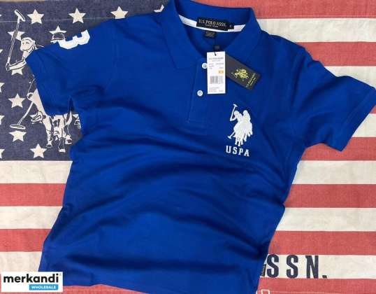 Amerikansk polo shirt?? ASSN Polo Shirt til mænd - 100% bomuld - Fås i flere farver (sort, hvid, rød, Royal, Navy) - Størrelser S til XXL