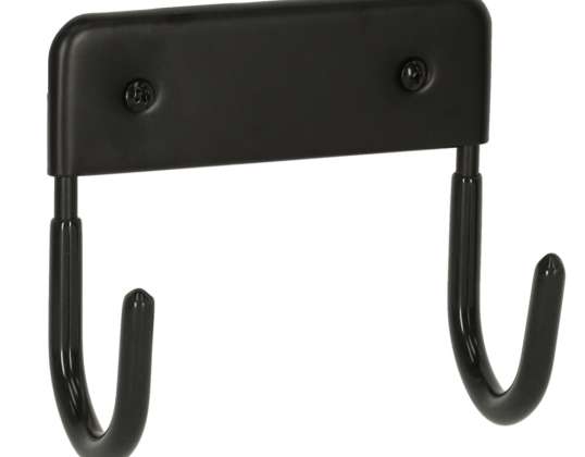 Hanger ironing board holder metal load capacity 15 kg black