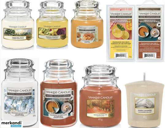Yankee κερί αρωματικά κεριά είδη παλέτας διάφορες ποικιλίες