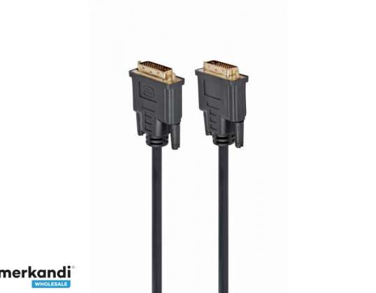 CableXpert DVI video kabel dvojna povezava 10ft kabel črna CC-DVI2-BK-10