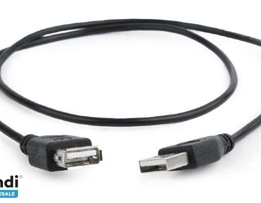 CableXpert USB 2.0 verlengkabel 0,75 m CC-USB2-AMAF-75CM/300-BK