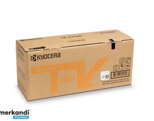 Toner laser Kyocera TK-5270Y jaune - 6 000 pages 1T02TVANL0