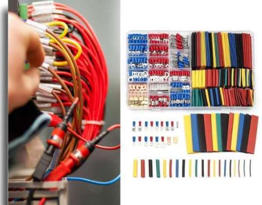 Strinkex Kit de conectores eléctricos y tubos termorretráctiles