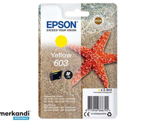Epson TIN 603 - yellow - original - ink cartridge C13T03U44010
