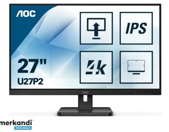 AOC 68,6 cm (27) U27P2 16:09 HDMI + DP + USB IPS juoda U27P2