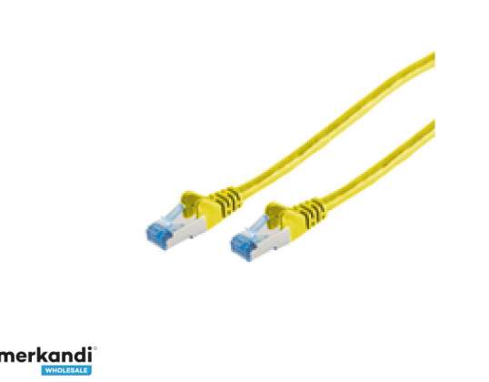 Patch kábel CAT6a RJ45 S/FTP 0 5m sárga 75711 0.5Y