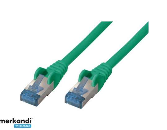 Patch kabel CAT6a RJ45 S/FTP 0 5m zelen 75711 0.5G