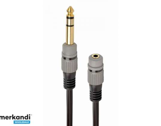 CableXpert 6 35 mm bis 3 5 mm Audioadapterstecker A 63M35F 0.2M