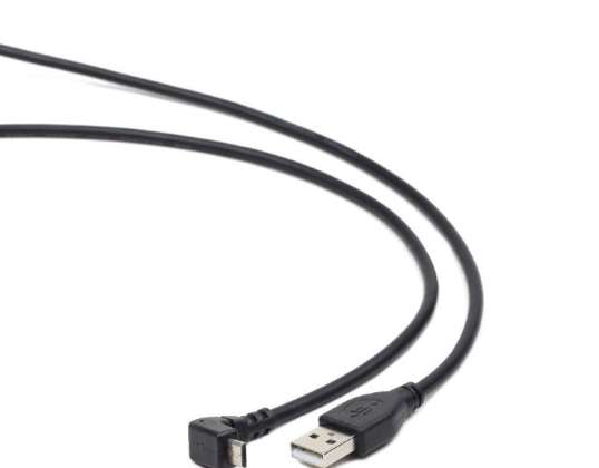 CableXpert Angled Micro-USB Cable 1.8 m CCP-mUSB2-AMBM90-6