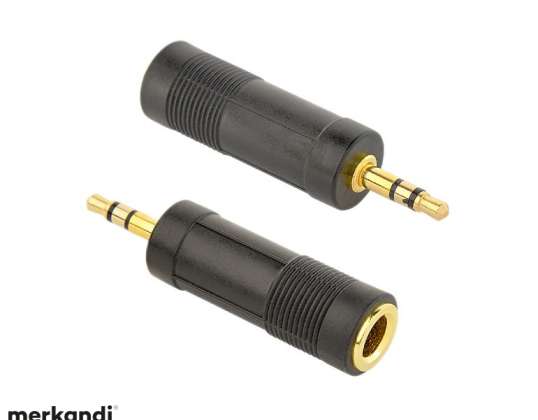 CableXpert 6,35 mm naar 3,5 mm audio adapter stekker A-6.35F-3.5M
