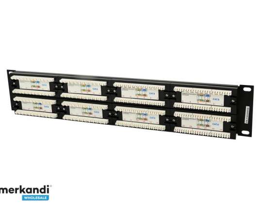 CableXpert Cat.6 48 port patch panel with rear cable manag. NPP C648CM 001