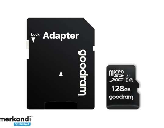 GOODRAM microSDHC 128GB Clase 10 UHS-I + adaptador M1AA-1280R12