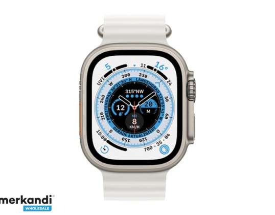 Apple Watch Ultra GPS Cellular 49mm Titanium Witte Oceaan Band MNHF3FD/A