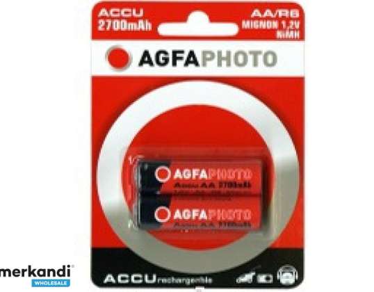 AGFAPHOTO Batteri NiMH, Mignon, AA, HR06, 1.2V / 2300mAh, Detail Blister (2-Pack)