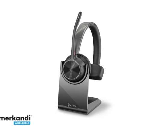 Poly BT Headset Voyager 4310 UC Mono USB A Teams mit Stand   218471 02