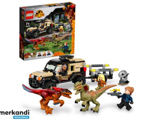 Transport LEGO Jurassic World Pyroraptor și Dilophosaurus - 76951