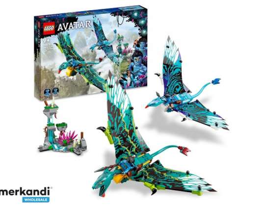 LEGO Avataras Džeiko ir Neytiri pirmasis skrydis Banshee – 75572