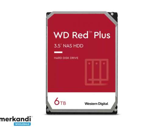 Western Digital Red Plus Festplatte HDD 6 Tt, 3.5 WD60EFPX