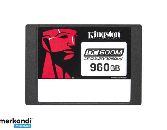 Kingston Technology DC600M 960GB SSD Gemengd Gebruik 2.5 SATA SEDC600M/960G