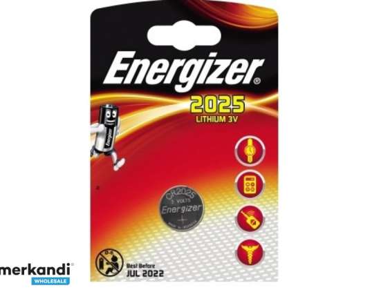 Batterij Energizer CR2025 3.0V Lithium 1pcs.