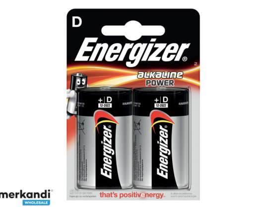 Batteri Energizer LR20 Mono D alkalisk effekt 2stk.