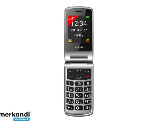Beafon Silver Line SL605 Ominaisuuspuhelin Musta/Hopea SL605_EU001B