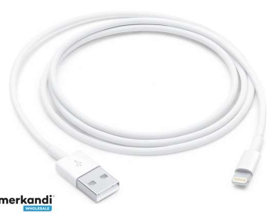Cablu Apple Lightning - USB 1m Alb MUQW3ZM/A
