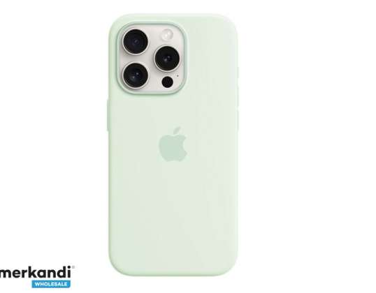 Silikonové pouzdro Apple iPhone 15 Pro s MagSafe Pale Mint MWNL3ZM/A