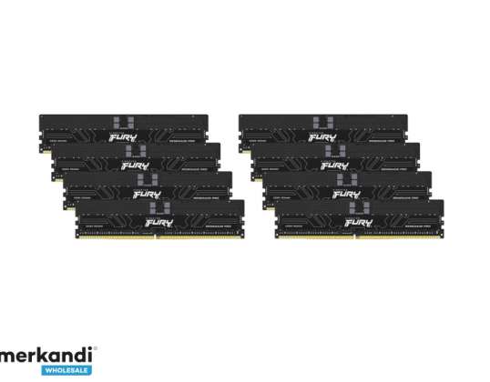 Kingston Fury Pro DDR5 128GB 8x16GB 6000MHz 288 pins DIMM Zwart KF560R3