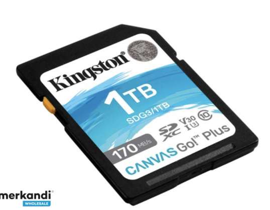 Kingston SDXC 1TB Canvas Go Plus 170R C10 UHS I U3 V30 SDG3/1TB