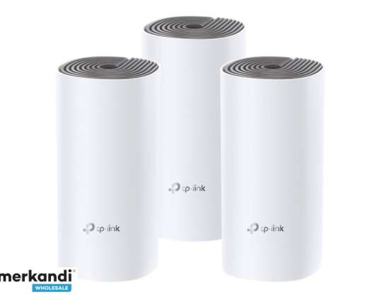 TP LINK AC1200 Whole Home Mesh Wi Fi System White/Grey DECO E4 3 Pack