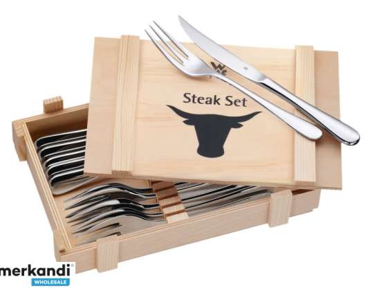 WMF steak cutlery set 12 pieces stainless steel 12.8063.6046
