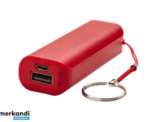 Powerbank 1200mAh mobilt batteri rød