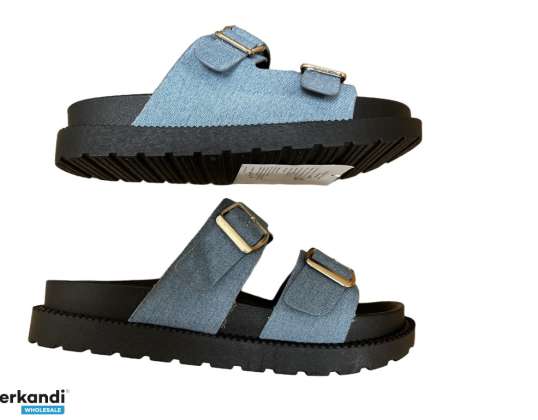 Trendige Damen Sommer Slider Sandalen - Bequemes und stilvolles Schuhwerk - Eine Farbe verfügbar