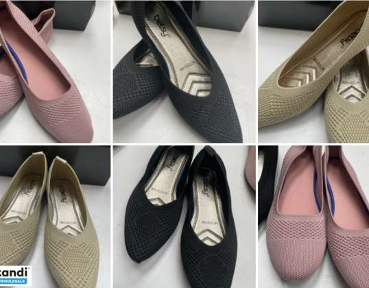 Bayan Yazlık Flex Ayakkabı - 3 renkte, 4 ila 9 bedende, 100'lü paket olarak mevcuttur