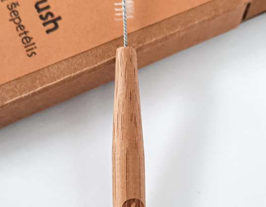 Interdentale rager met bamboe handvat, borstelgrootte 3 mm