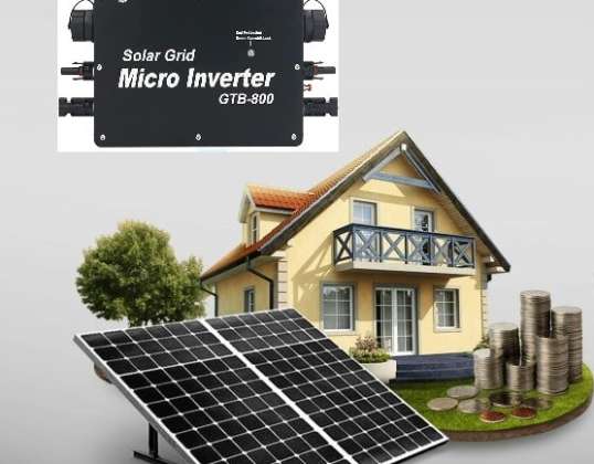 2 ENERGIA SOLAR Conjunto de Microinversores Solares de 800 WATT monitorados por Bluetooth completo com guia de instalação, aplicação e COMPLETO com acessórios!