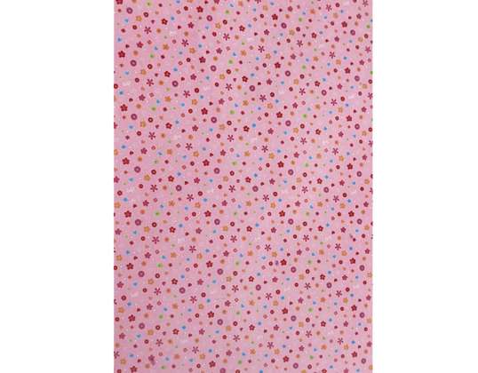 Lief! Roze vinyl tafelkleden met bloemenprint 140x220cm