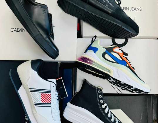 PREMIUM дамски/мъжки обувки Calvin Klein, Tommy Hilfiger, Love Moschino, Converse, Nike, Adidas, Fila... Категория А-НОВИ