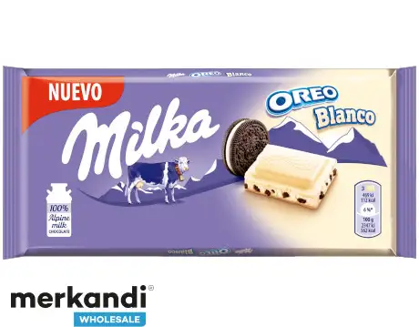 MILKA OREO WHITE 100GRS CHOCOLATE - PALLET OF 300 BOXES AVAILABLE