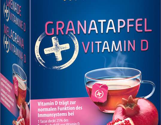 Meßmer Fruit Tea with Vitamin D and Pomegranate 20-Pack