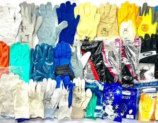 Gloves Mix, brand mainly Ansell, various. Sizes & Models, Remaining Stock, For Resellers, A-Stock