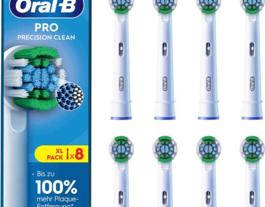 Oral-B Pro - Precision Clean - Brush heads with CleanMaximiser Technology - 8 Pack
