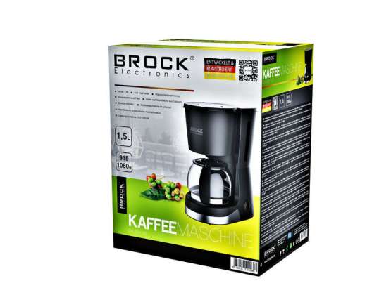 Coffee Maker. Capacity 1,5L, 915-1080W 2 years warranty