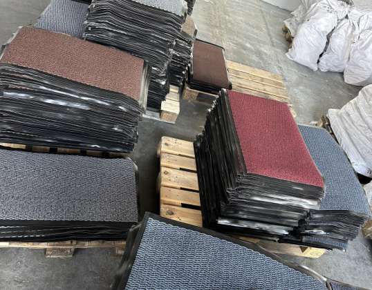 23 palet üzerinde 15.000 yüksek kaliteli PVC paspas toptan satış lotu
