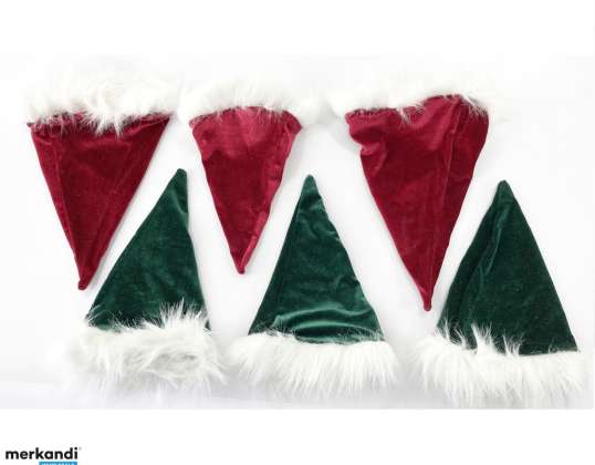 54 stuks FERDY'S Baby kerstmutsen rode &amp; groene mutsen accessoires, textiel groothandel voor wederverkopers Retail