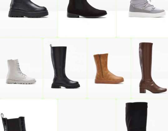 5.50 € Por par, Mix Shoes Outono-Inverno, stock restante, A ware, mix carton, herre, sapatos de marca, grossista, STOCK RESTANTE, mulheres