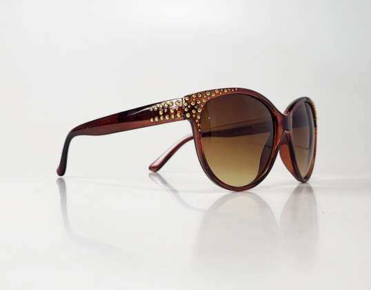 Bruine TopTen zonnebril met kleine studs SG14016UDKBR